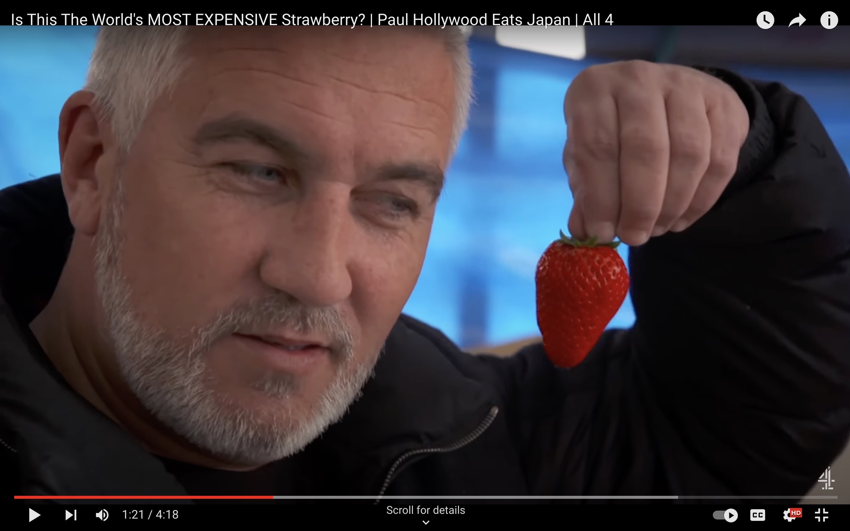 Chef Paul Hollywood eyes what could be the priciest strawberry in the